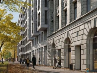 Поставка фасадных плит из гранита Wuhan Grey для ЖК «Большой, 67», Казань